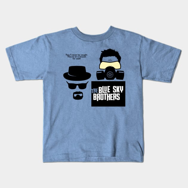 Blue Sky Brothers Kids T-Shirt by a_man_oxford